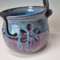 Image 5 of Yarn Bowl for your Wool: Huckleberry (Purple) with colored rim 01202601