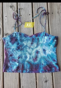 Image 2 of Size XL- Semi Crop top - dark blue and purple 