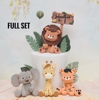 Image 1 of Cute Lion Cake Topper - Lightweight Clay