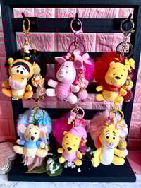 Image 1 of ✨ Handmade Pooh & Friends Plush Charm Keychains ✨