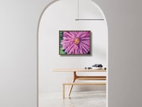 Image 2 of Large pink flower Abstract Floral ART Giclee Print,  Framed. NOT ai