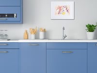 Image 4 of Watercolor Bread Cheese & Olive Platter framed Print - Gourmet Charcuterie Still Life Kitchen Wall A