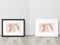 Image 7 of Watercolor Bread Cheese & Olive Platter framed Print - Gourmet Charcuterie Still Life Kitchen Wall A