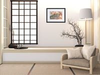 Image 6 of Watercolor Australian Bush framed Print - Gum Tree Clearing Landscape