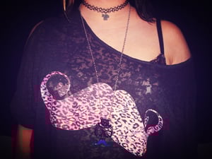 Image of mustache face necklace