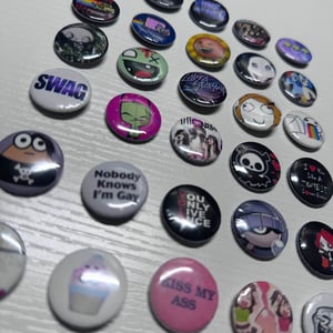 Image of misc 1.25" button pins!