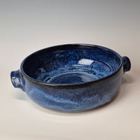 Image 2 of 8" Baking Dish with handles, Bluebird Skies (Cobolt) 012026
