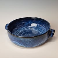 Image 1 of 8" Baking Dish with handles, Bluebird Skies (Cobolt) 012026