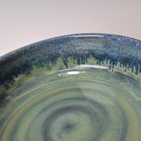 Image 8 of 8" Baking Dish with handles, Lichen with rim color (Green) 012026