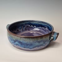 Image 1 of 8" Baking Dish with handles, Huckleberry with rim color (Purple) 012026