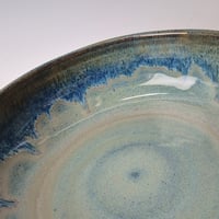 Image 8 of 8" Baking Dish with handles, Glacial Waters with rim color (Turquoise) 012026