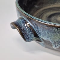 Image 5 of 8" Baking Dish with handles, Night Sky with rim color (Dark Blue) 012026