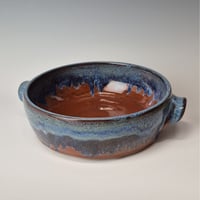 Image 3 of 8" Baking Dish with handles, Spicy Squash with rim color (Orange) 012026