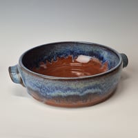 Image 1 of 8" Baking Dish with handles, Spicy Squash with rim color (Orange) 012026