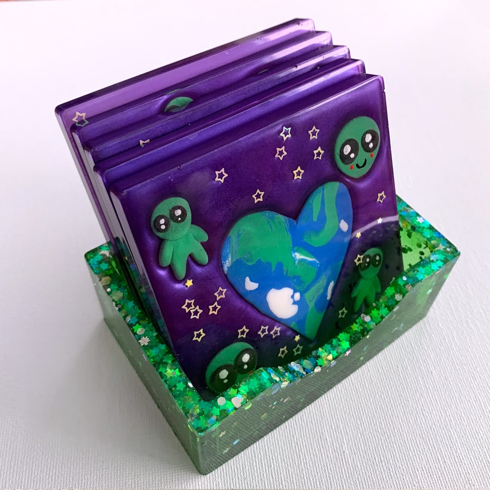 Image of Alien World Coasters (Set of 5)