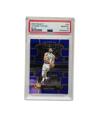 Image 1 of Panini Select 2023-24 Concourse #45 Jayson Tatum Blue PSA 10