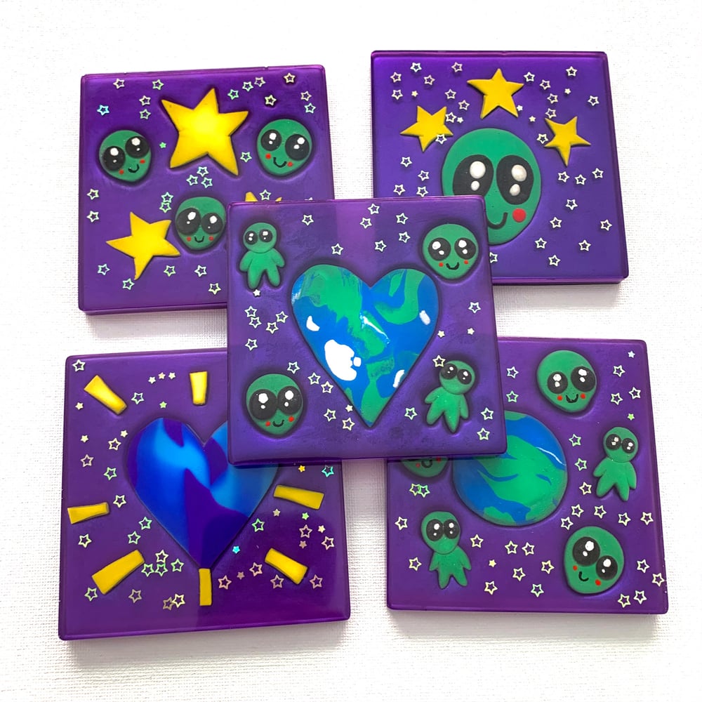 Image of Alien World Coasters (Set of 5)