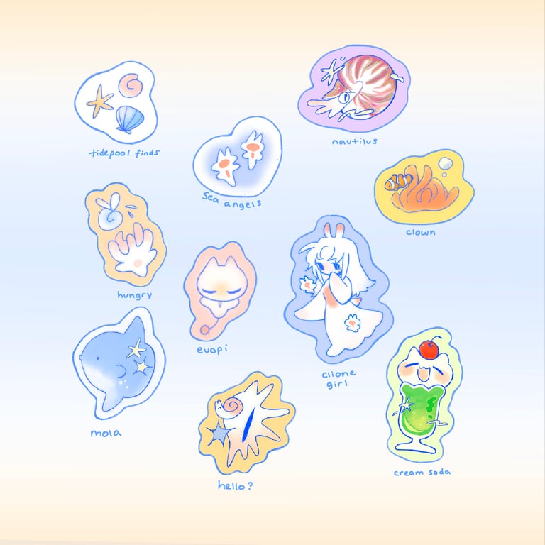Seafoam Stickers! Image 4