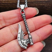 Image 4 of 👑The Armored Kingdom Norse Viking Battle Axe Necklace