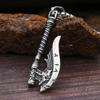 Image 6 of 👑The Armored Kingdom Norse Viking Battle Axe Necklace