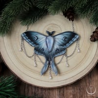 Image 5 of Ice Moth necklace with moonstone