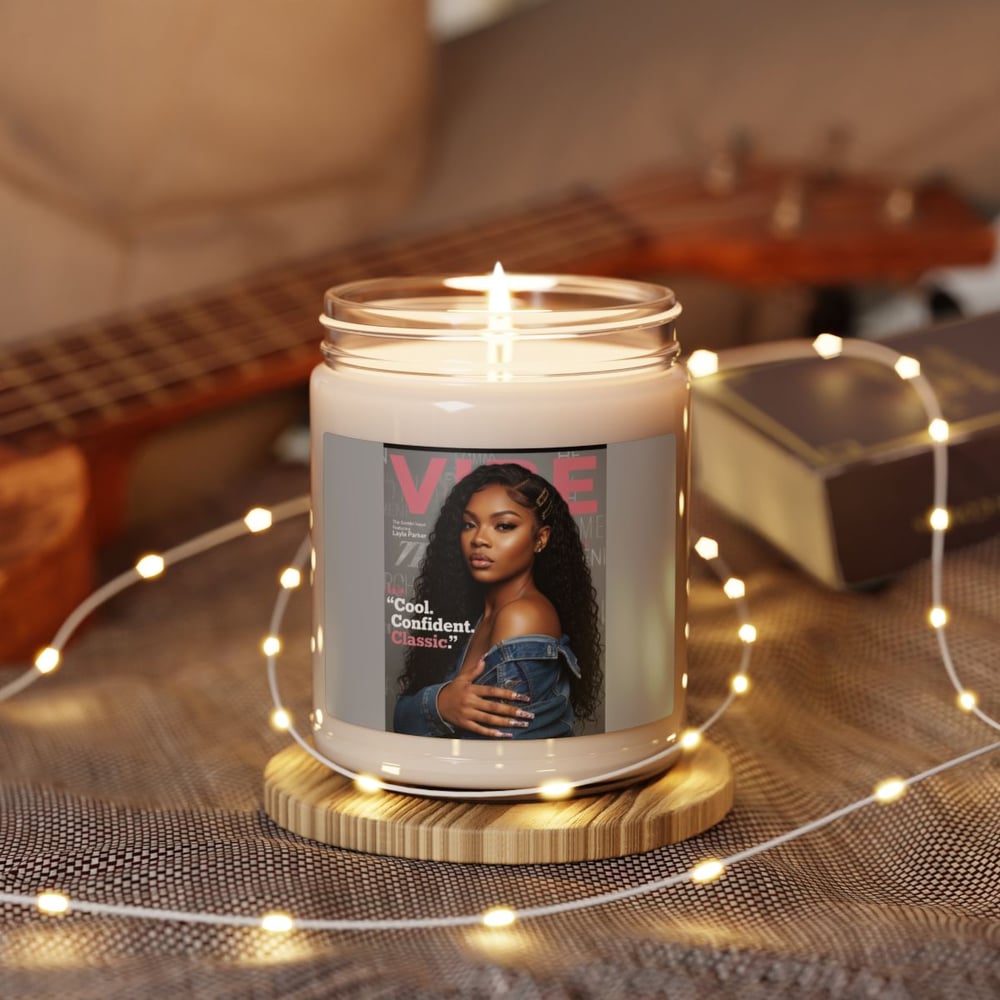 Image of Custom photo Scented Soy Candle — Jar (9oz)