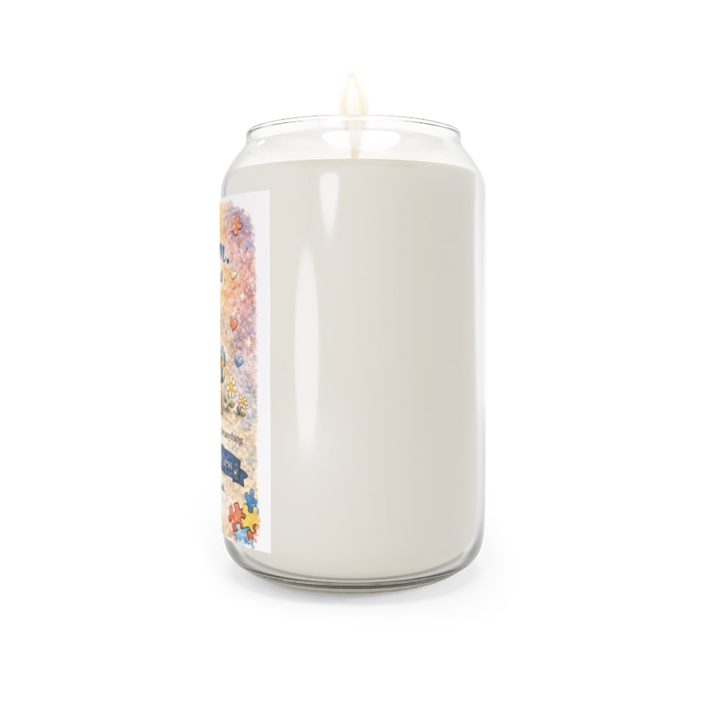 Image of Autism Is Beautiful Soy Candle — 13.75 oz Scented Awareness Candle (Be Different, Not Less)