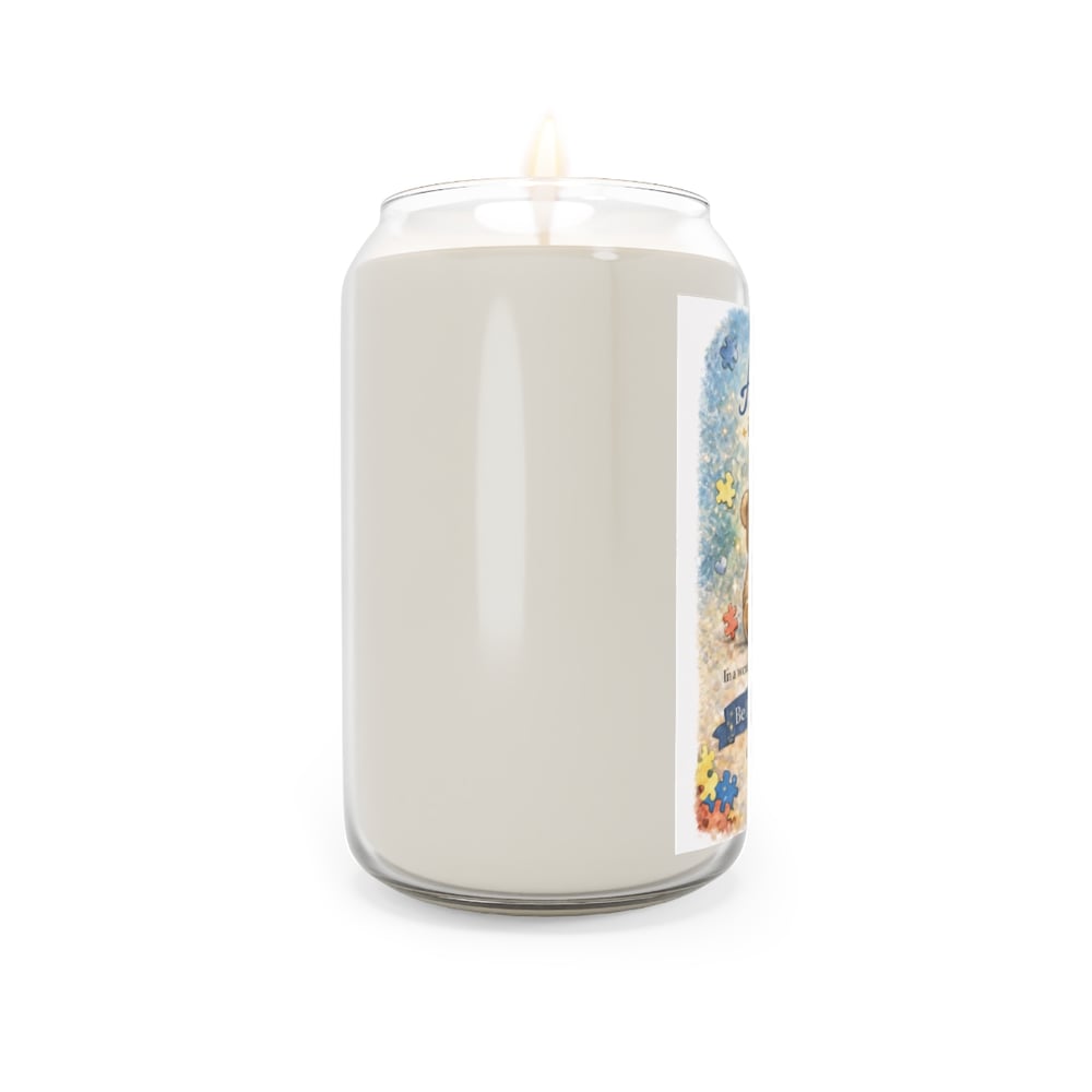 Image of Autism Is Beautiful Soy Candle — 13.75 oz Scented Awareness Candle (Be Different, Not Less)
