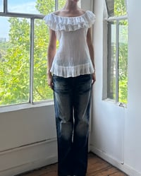 Image 4 of WHITE FRILLY TOP