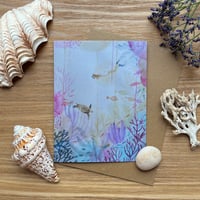 Greeting Card ''Free Diving''