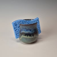 Image 1 of Kitchen Sponge Holder: Lichen (Green) with rim color 