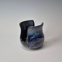Image 4 of Kitchen Sponge Holder: Mixed Blues with rim color 