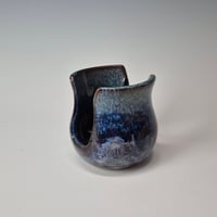 Image 3 of Kitchen Sponge Holder: Mixed Blues with rim color 