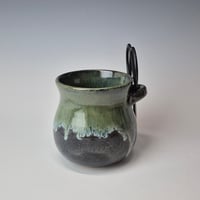 Image 5 of Small Crafter's Catch-all with Bonsai Snips: Night Sky ( Dark Blue) with Green rim