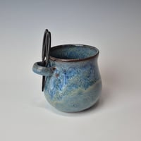Image 3 of Small Crafter's Catch-all with Bonsai Snips: Glacial Waters (Turquoise) with Blue rim