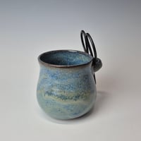 Image 5 of Small Crafter's Catch-all with Bonsai Snips: Glacial Waters (Turquoise) with Blue rim