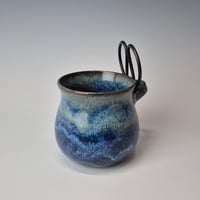 Image 5 of Small Crafter's Catch-all with Bonsai Snips: Bluebird Skies (Cobolt) with Blue rim