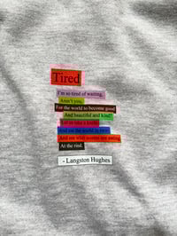 Image 2 of Tired Pocket Poem Version (hoodie)