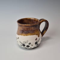 Image 1 of 12 oz. Butterfly Friends mug in porcelain 01202602
