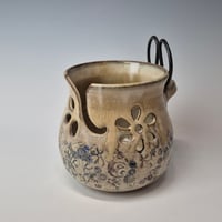 Image 1 of Yarn Bowl/Crafter's Catch-all with Bonsai Snips: Mountain Flower Honey 01202602