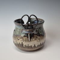 Image 4 of Yarn Bowl for your wool with Bonsai Snips: Nestled in the Woods 012026