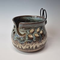 Image 1 of Yarn Bowl for your wool with Bonsai Snips: Nestled in the Woods 012026