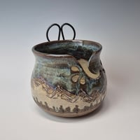 Image 3 of Yarn Bowl for your wool with Bonsai Snips: Nestled in the Woods 012026