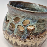 Image 6 of Yarn Bowl for your wool with Bonsai Snips: Nestled in the Woods 012026