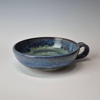 Image 3 of Thumb-handled Bowl: Lichen (Green) with colored rim 01202601