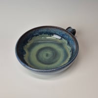 Image 6 of Thumb-handled Bowl: Lichen (Green) with colored rim 01202601