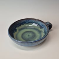 Image 2 of Thumb-handled Bowl: Lichen (Green) with colored rim 01202601