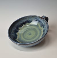Image 8 of Thumb-handled Bowl: Lichen (Green) with colored rim 01202602