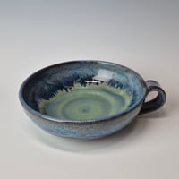 Image 2 of Thumb-handled Bowl: Lichen (Green) with colored rim 01202602