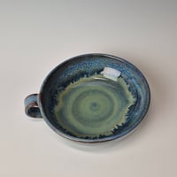 Image 6 of Thumb-handled Bowl: Lichen (Green) with colored rim 01202602